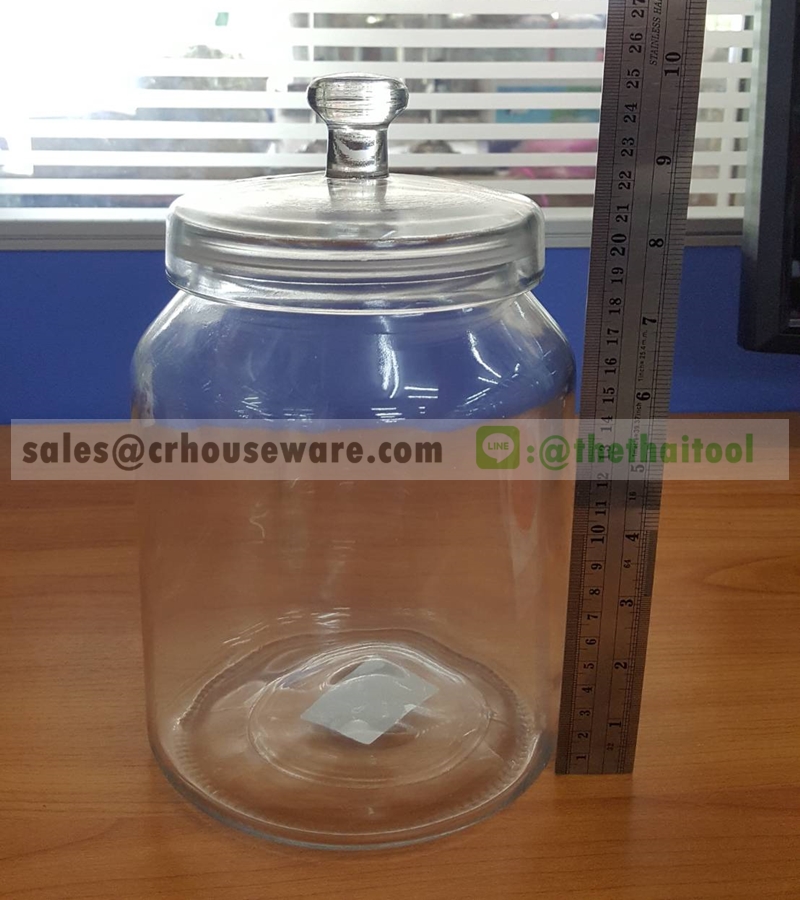 โหลแก้ว พร้อมฝาปิด ขนาด 3 ลิตร 005-US-CY-3011,โหลแก้ว,ขวดโหล,โหลใส่ขนม,โหลใส่คุกกี้