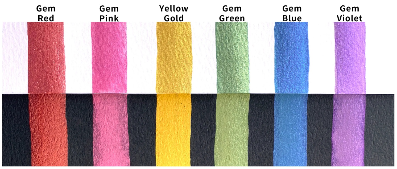 ชุดสีน้ำ Kuretake Gansai Tambi 6สี - Gem