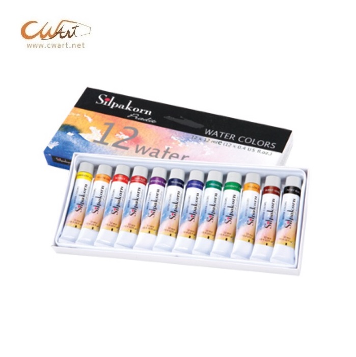 Silpakorn Pradit Watercolour 12ml Set of 12