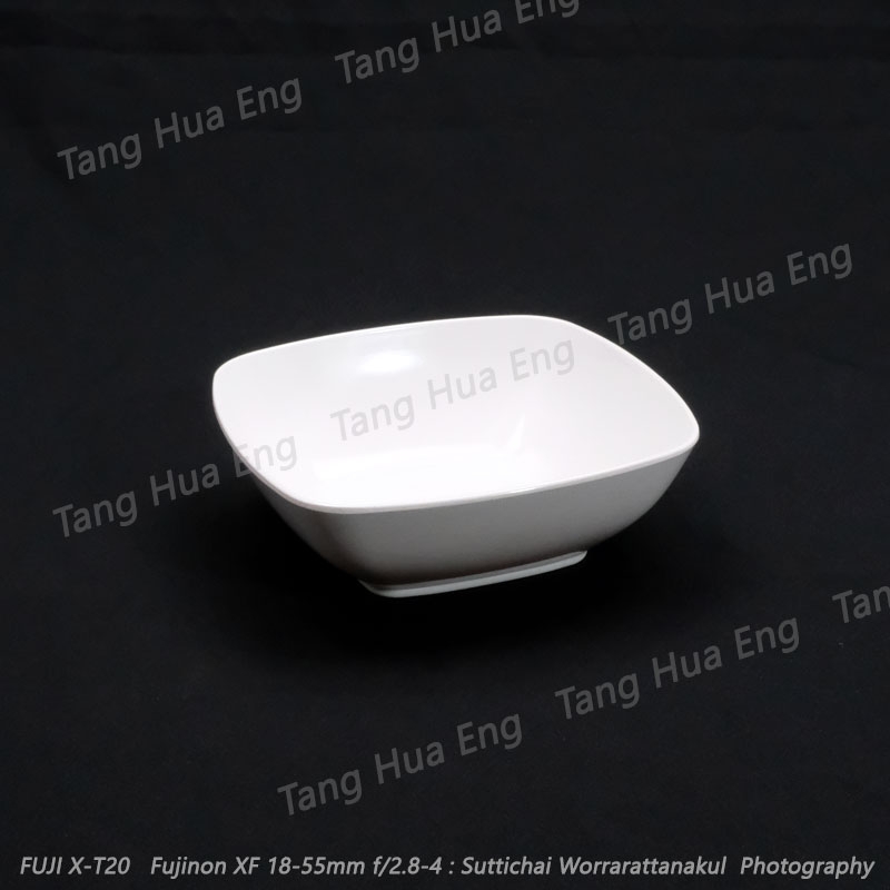 ชามเหลี่ยมซุปเปอร์แวร์ 6นิ้วB447-6 ( สีครีมขาว )/สีฟ้า