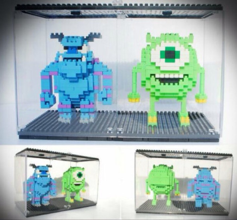 กล่องโชว์เลโก้จิ๋ว สีดำ(Display Case Black Color)