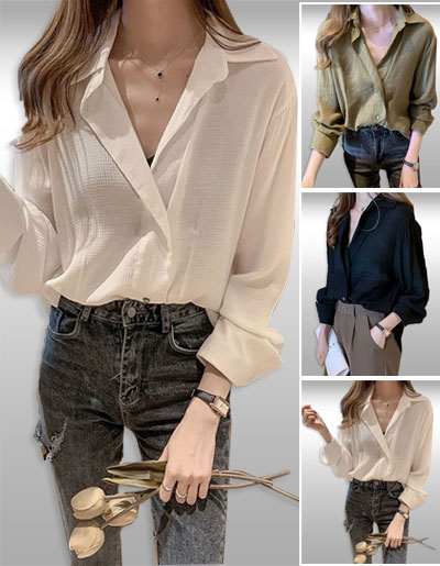 เสื้อแฟชั่นแขนยาวใส่สบายสไตล์เกาหลี 3สี รหัส2337