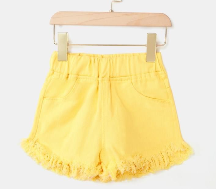 สินค้าพร้อมส่ง กางเกงยีนส์ขาสั้น สีสัน ใส่แมทได้หลายแบบ