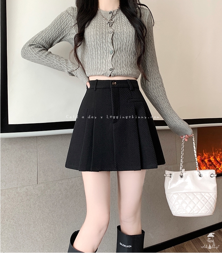 กระโปรงวูลมินิสเกิร์ต Mini Wool Skirt S-XL