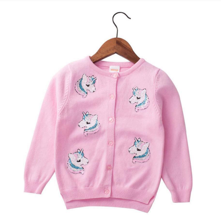 พร้อมส่ง ชุดกันหนาวเด็ก : เสื้อกันหนาว ไหมพรม ยูนิคอน