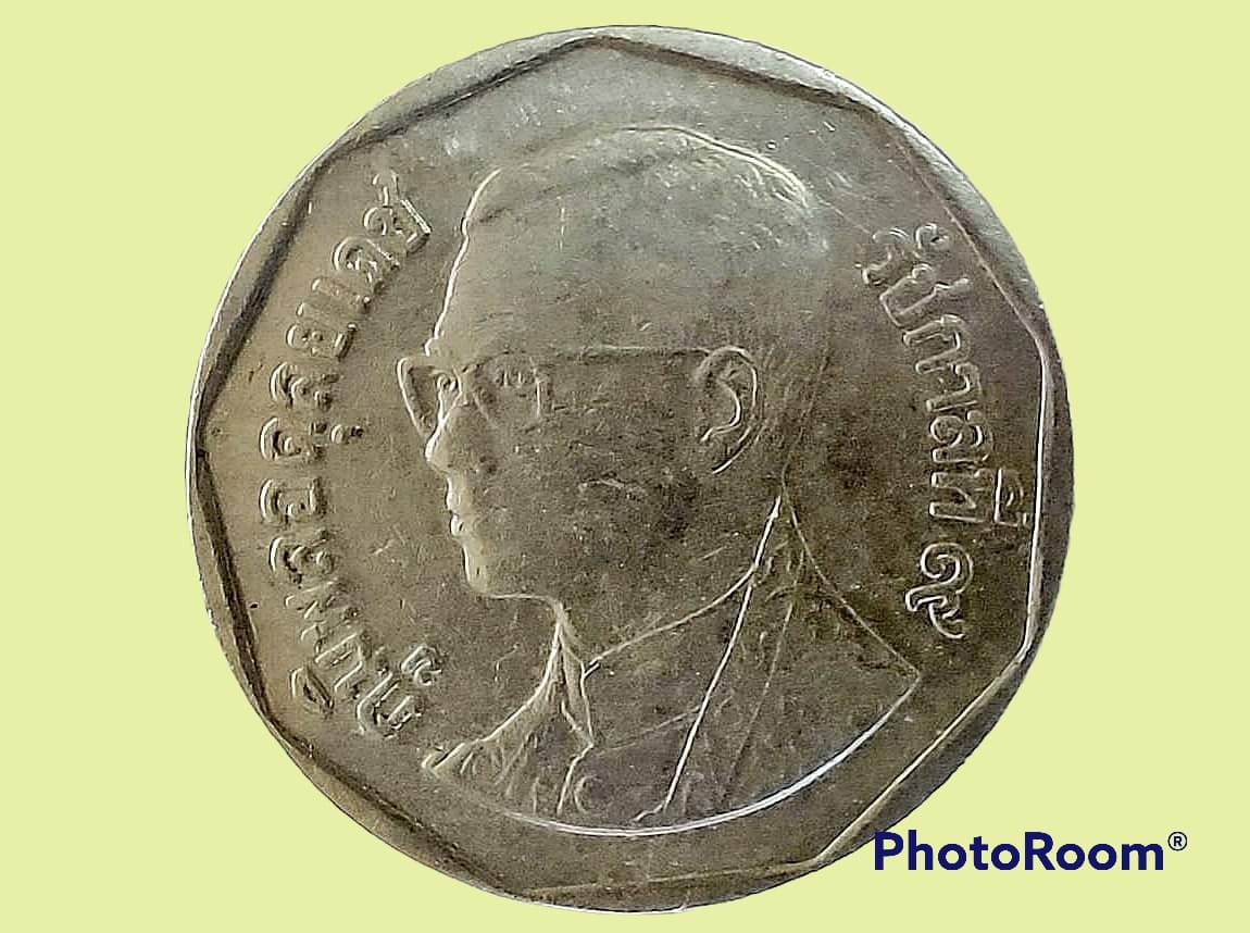 เหรียญ เงินหมุนเวียน รัชกาลที่ 9 5 Baht RAMA 9 แบบเก่า