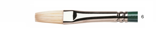 พู่กันสีน้ำมันขนหมู Winsor & Newton Winton แบน ขนยาว(Flat)