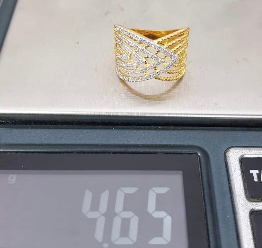 พร้อมส่งและสั่งผลิตแหวนเพชรแท้วงเดียวจบ แหวนแต่งงาน แหวนหมั้น ใส่เที่ยว ออกงาน แหวนทองคำ 9K เพชรกุหลาบแท้ 0.32 กะรัต 96 เม็ด ราคาถูกมาก ส่งฟรี