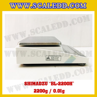 เครื่องชั่งดิจิตอลทศนิยม2ตำแหน่ง BL-2200H พิกัด 2200g x 0.01g เครื่องชั่งละเอียดสูง2200g เครื่องชั่งน้ำหนัก2200g ตาชั่ง2200กรัม ตาชั่งน้ำหนัก2200g ยี่ห้อ SHIMADZU รุ่น BL-2200H