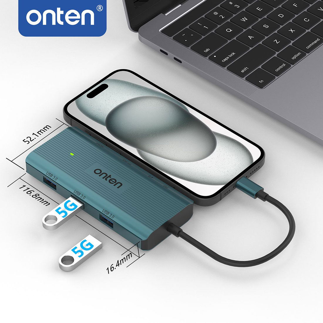 9 in 1 USB-C Multi-Function Docking Station by Onten