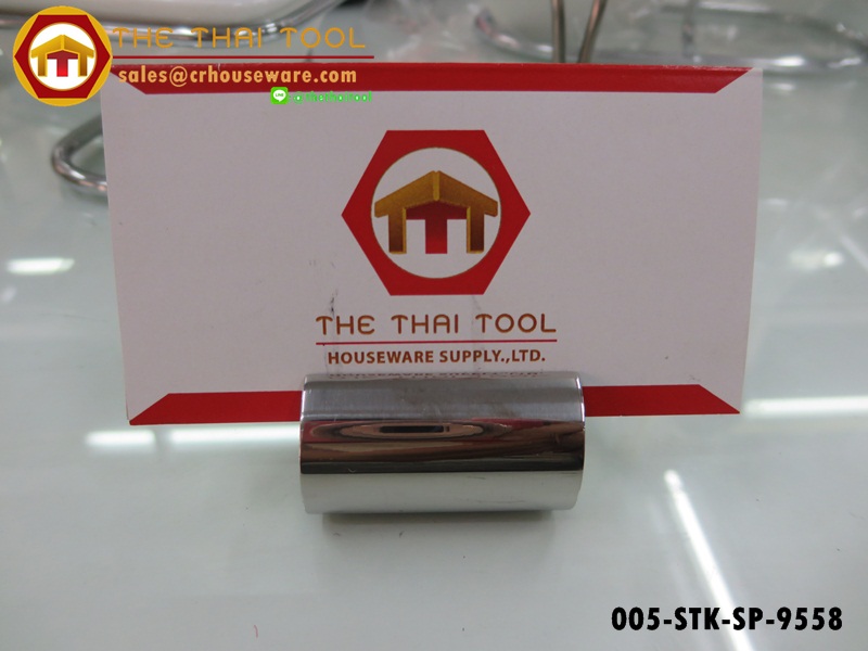 ขาตั้งป้ายชื่อสแตนเลส ทรงวงกลม 005-STK-SP-9358