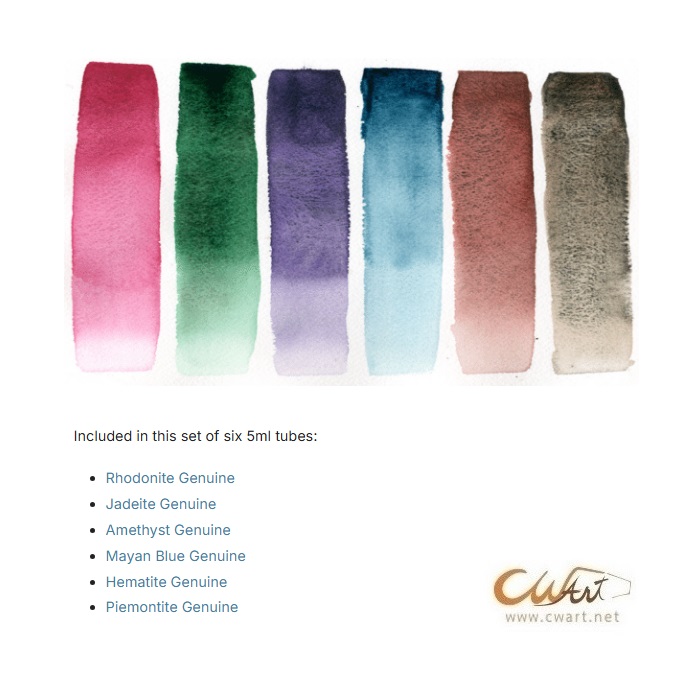 ชุดสีน้ำ Daniel Smith Extra Fine 5ml 6สี - PrimaTek (สีสกัดจากแร่ธรรมชาติ)