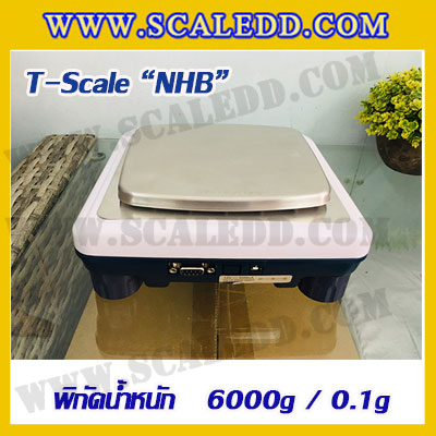 เครื่องชั่งทศนิยม 1 ตำแหน่ง พิกัด 6000g x 0.1g ยี่ห้อ T-scale รุ่น NHB เครื่องชั่งน้ำหนัก6000กรัม เครื่องชั่งละเอียดสูง6000g เครื่องชั่งน้ำหนัก6000g ตาชั่ง6000g เครื่องชั่ง6000g ค่าละเอียด 0.1g