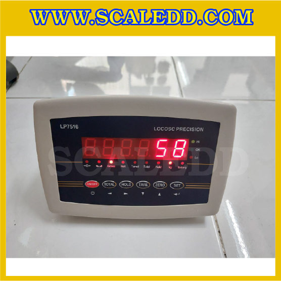 เครื่องชั่งดิจิตอลตั้งพื้น300kg ขนาดแท่น 60x70cm. พิกัด 300kg ค่าละเอียด 20g ยี่ห้อ LOCOSC รุ่น LP7516E