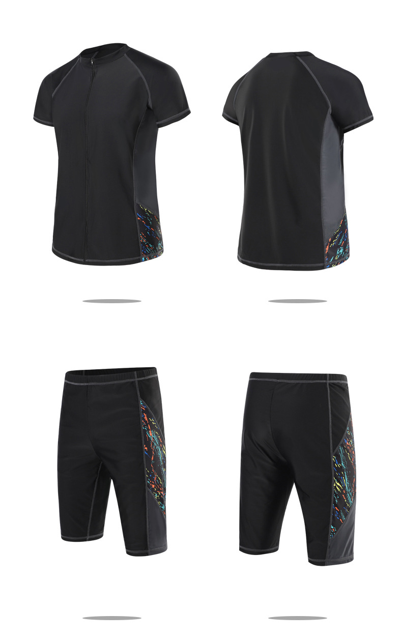 ชุดว่ายน้ำผู้ชายผ้ากัน uv 9xl ซิปหน้า รอบอกหน้าผ้า 50 ยืดถึง 58 ยาว29 รอบเอว 40-48 สะโพก 46-56 นิ้ว ยาว 23 นิ้ว ผ้าดี งานสวยค่ะ