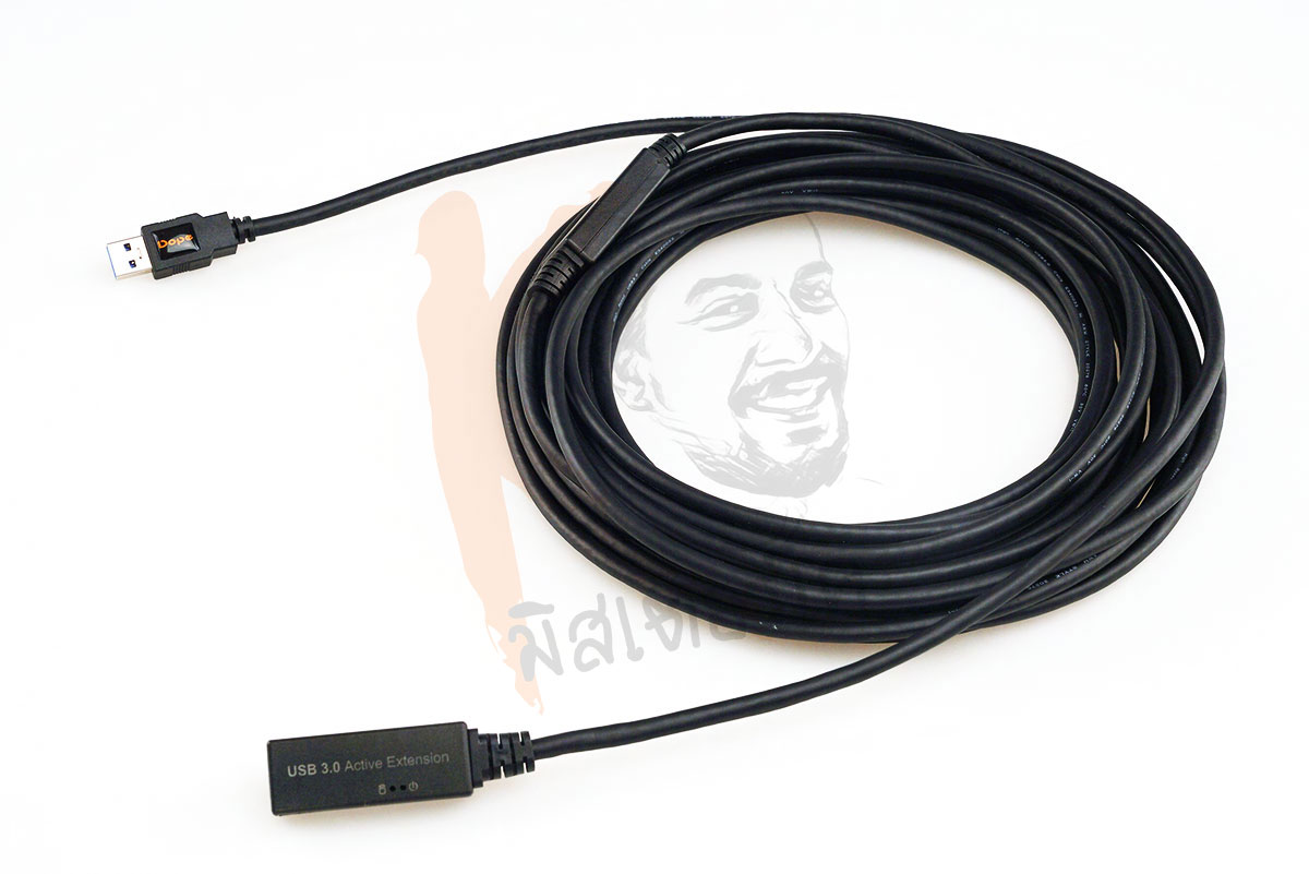 Active Extension USB3.0 Cable by Dope Speed 5Gbps สาย USB3.0 ต่อยาว ผู้/เมีย แบบมีวงจรขยายและไฟเลี้ยง DP-6443 , DP-6445
