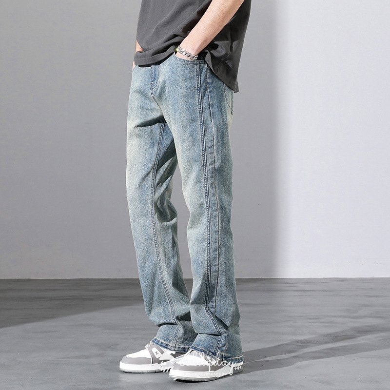 กางเกงยีนส์กันหนาวผู้ชาย High Street ไซส์ M-3XL