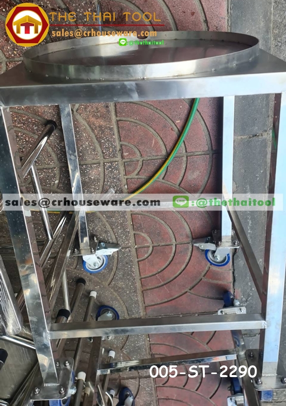 โต๊ะ สำหรับวางหม้อต้มมีก๊อก หม้อใช้ในโรงงานแปรรูปอาหาร,อุปกรณ์โรงงานแปรรูปอาหาร,โต๊ะล้อเลื่อนใช้โรงงานผลิตแปรรูปอาหาร