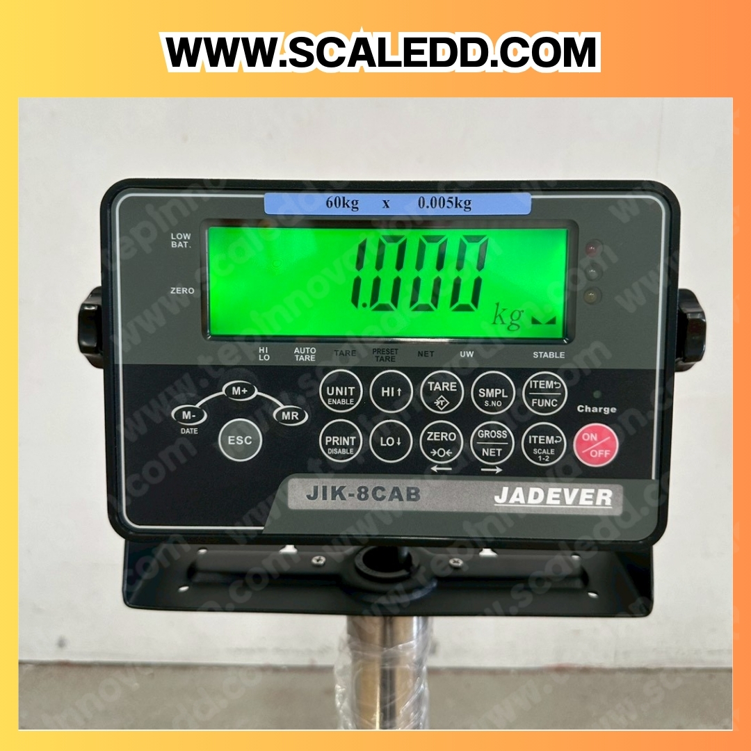 เครื่องชั่งดิจิตอลตั้งพื้น30kg ยี่ห้อ JADEVER รุ่น JIK-8CAB ขนาดแท่น 30x40cm. เครื่องชั่งน้ำหนัก30กิโล เครื่องชั่งดิจิตอลชั่งน้ำหนัก30kg ตาชั่ง30kg ตาชั่งดิจิตอล30kg เครื่องชั่งดิจิตอล30kg พิกัดน้ำหนัก 30kg ค่าละเอียด 2g
