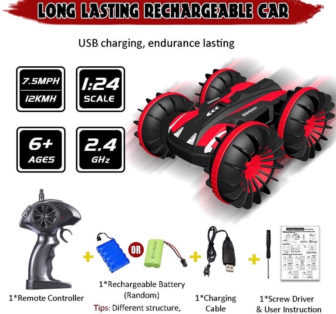 รถบังคับสะเทิ้นน้ำสะเทิ้นบก Seckton Amphibious RC Car