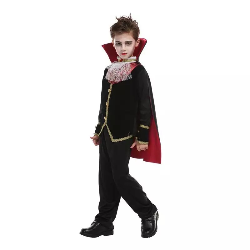 friendly4kid ชุดฮาโลวีน haloween ชาย แวมไพร์ แดรกคูล่า พร้อมผ้าคลุม