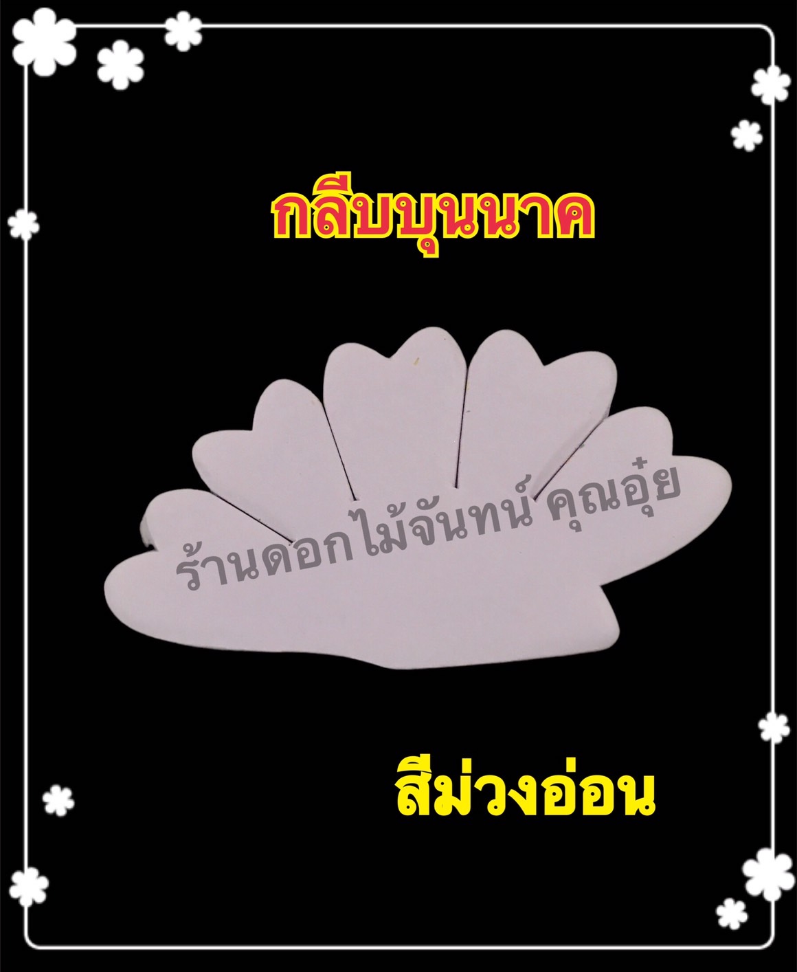 กลีบบุนนาค สีม่วงอ่อน