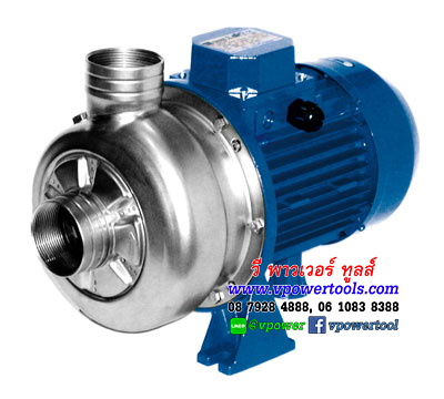 EBARA เอบาร่า DWC-N 300/1.1 ปั๊มน้ำหอยโข่งสแตนเลส ใบพัดเปิด น้ำมาก 1.5HP. 380V