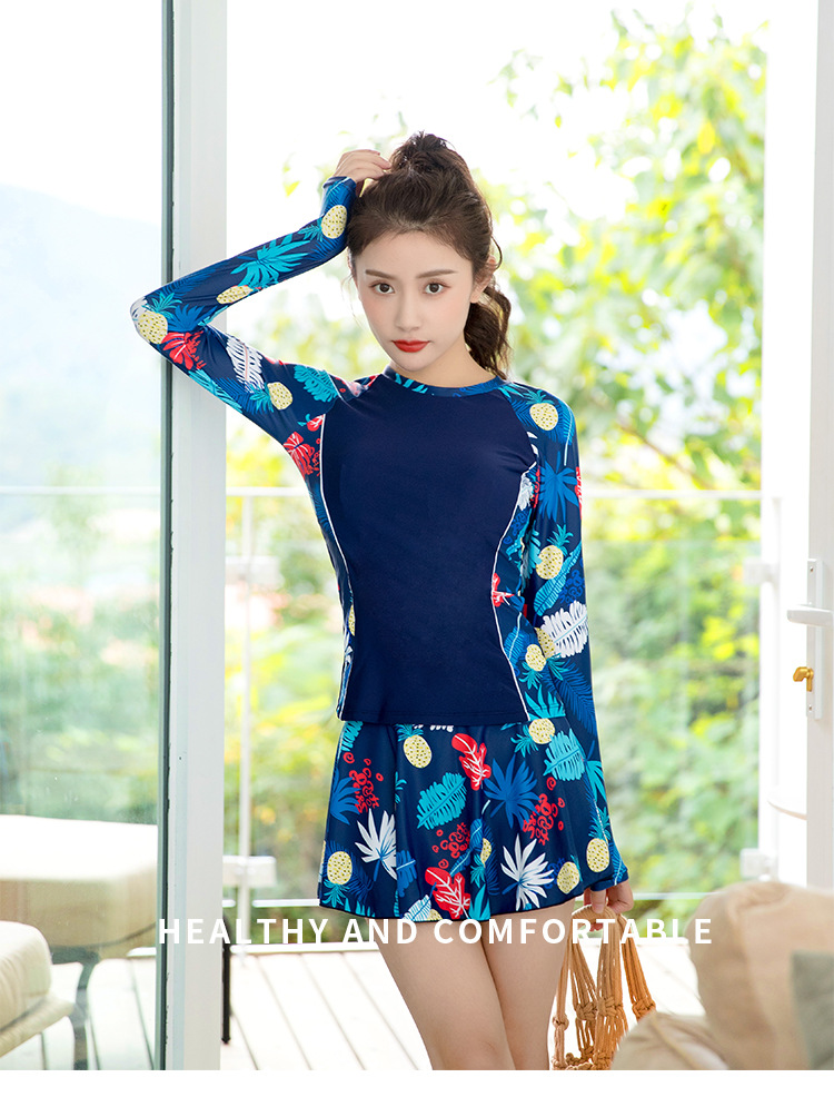 ชุดว่ายน้ำคนอ้วนเซต2ชิ้น 4xl กัน uv รอบอก38-42 กางเกง เอว 32-38 สะโพก 38-46 นิ้วกระโปรงยาว 13 นิ้ว สวยมากค่ะ ยืดได้ เนื้อผ้าดีค่ะ