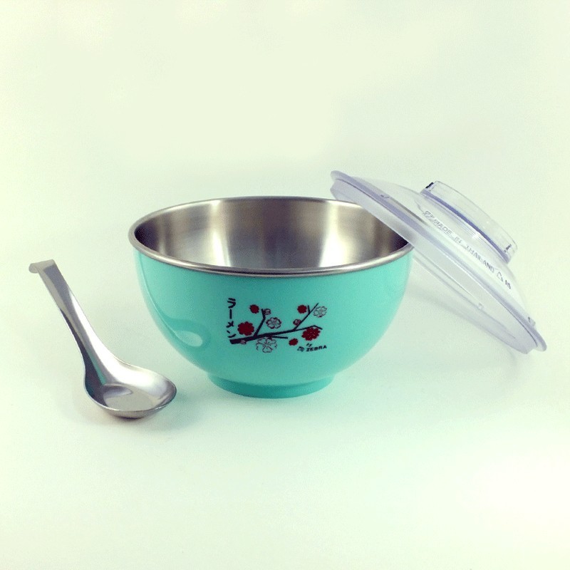 ชุดชามราเมน 15 ซม. พร้อมฝาและช้อนราเมน