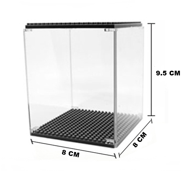 กล่องโชว์เลโก้จิ๋ว สีดำ(Display Case Black Color)