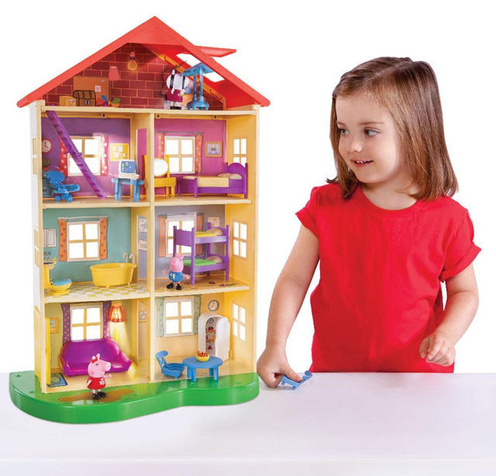 บ้าน Peppa Pig Fancy Family Home Playset แบบมีแสงเสียง