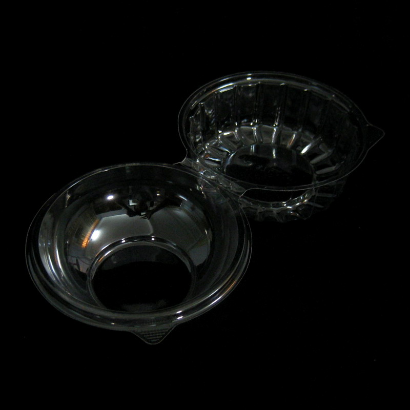 กล่องกลมใส OPS TP-47 ( PVC ) ( กล่องแฮมเบอร์เกอร์ ) ( 100 ชิ้น )