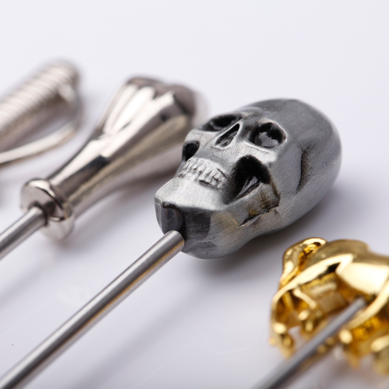 ไม้จิ้มค๊อกเทลมาร์ตินี่ สเตนเลส 6 แบบ