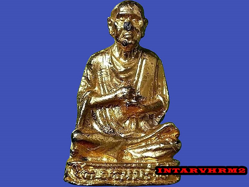รูปเหมือน สมเด็จพระพุฒาจารย์(โต) วัดอินทรวิหาร จ.กรุงเทพมหานคร เนื้อตะกั่วชุบทอง