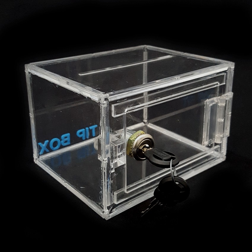 กล่องใสทิปอะคิลิค ขนาด 15x10x10 ซม.