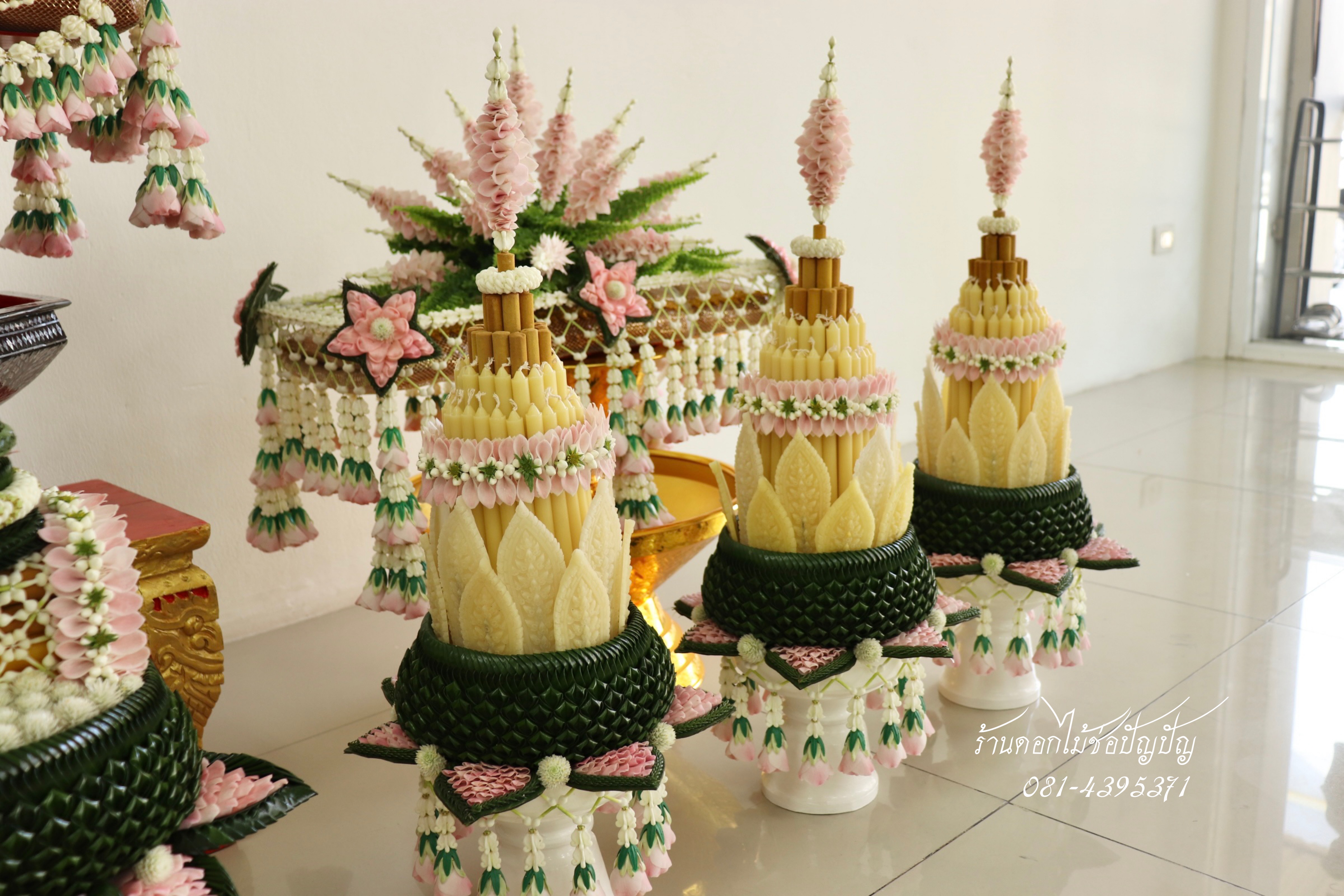 ชุดเครื่องบวชดอกไม้สด (ชุด AA2)