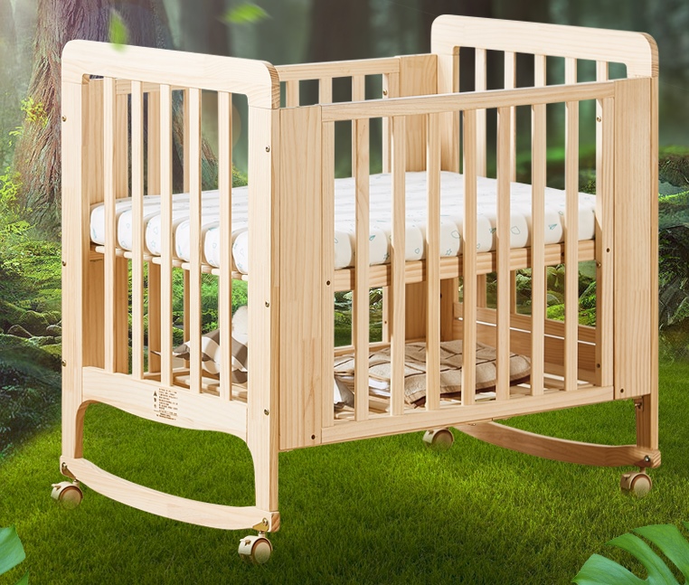 TB10106 (WC3) เตียงนอนไม้สำหรับเด็ก สามารถปรับเปลไกว ปรับเป็นเตียงเดี่ยวได้ใช้ยาวจนโต