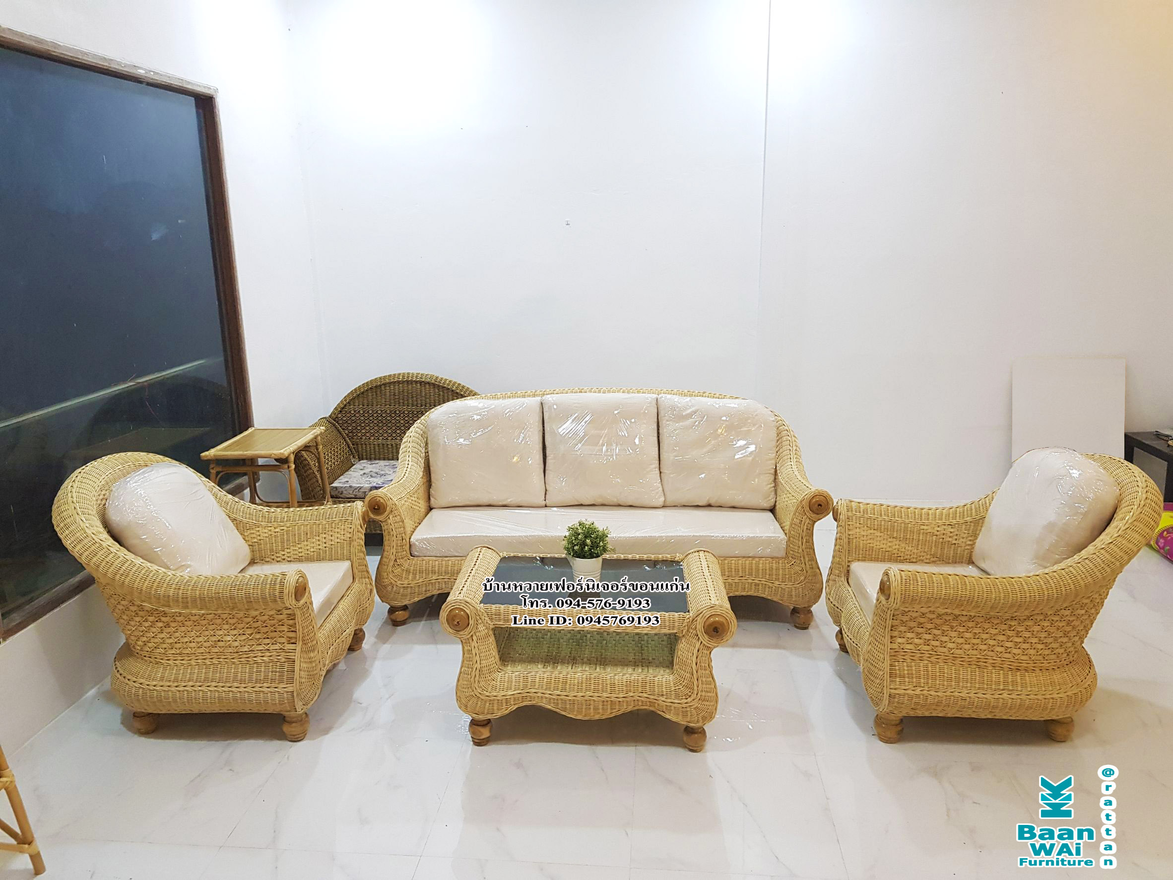 ชุดรับแขกหวาย สุพรรณหงส์ (CSP02)