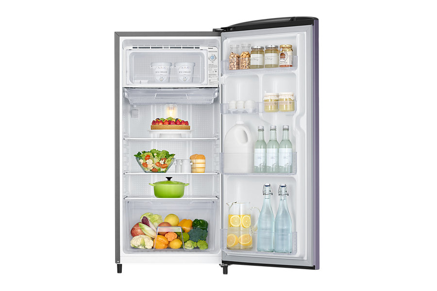 Samsung ตู้เย็น 1 ประตู 6.9 คิว RR19H1049SA/ST สีเงิน