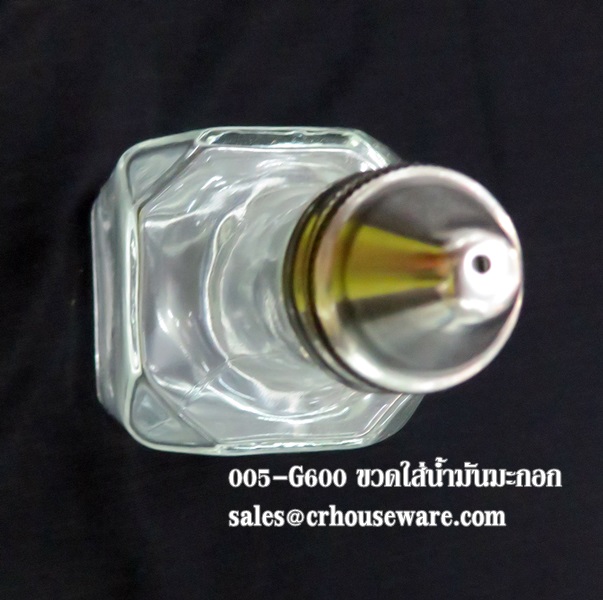 ขวดใส้น้ำมะนาว,ขวดใส่น้ามัน ,ขวดใส่น้ำมันกอก 6 ออนซ์,Oil and Vinegar Bottle 005-G600