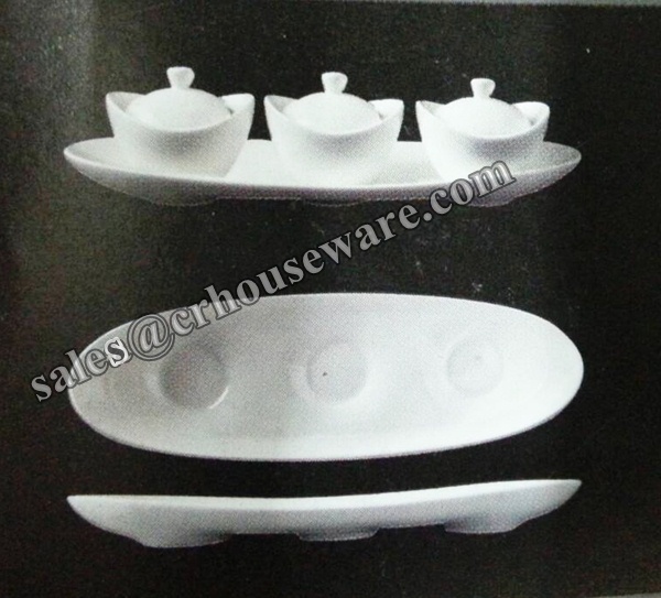 MAXADURA SILK SERVING TRAY Code : M 9359 CONDIMENT BOWL WITH LID Code : M 9347/L