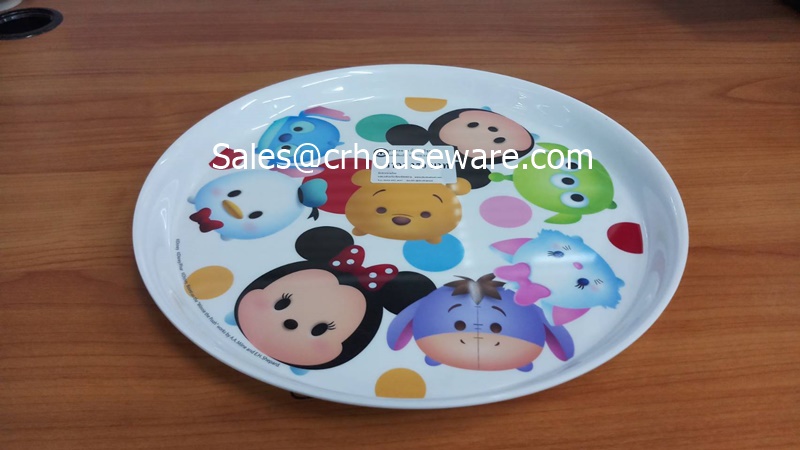 ถาดกลม 11 นิ้ว ลายTSUMSUM