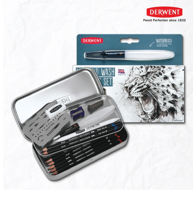 ชุดสเก็ต Derwent Line And Wash