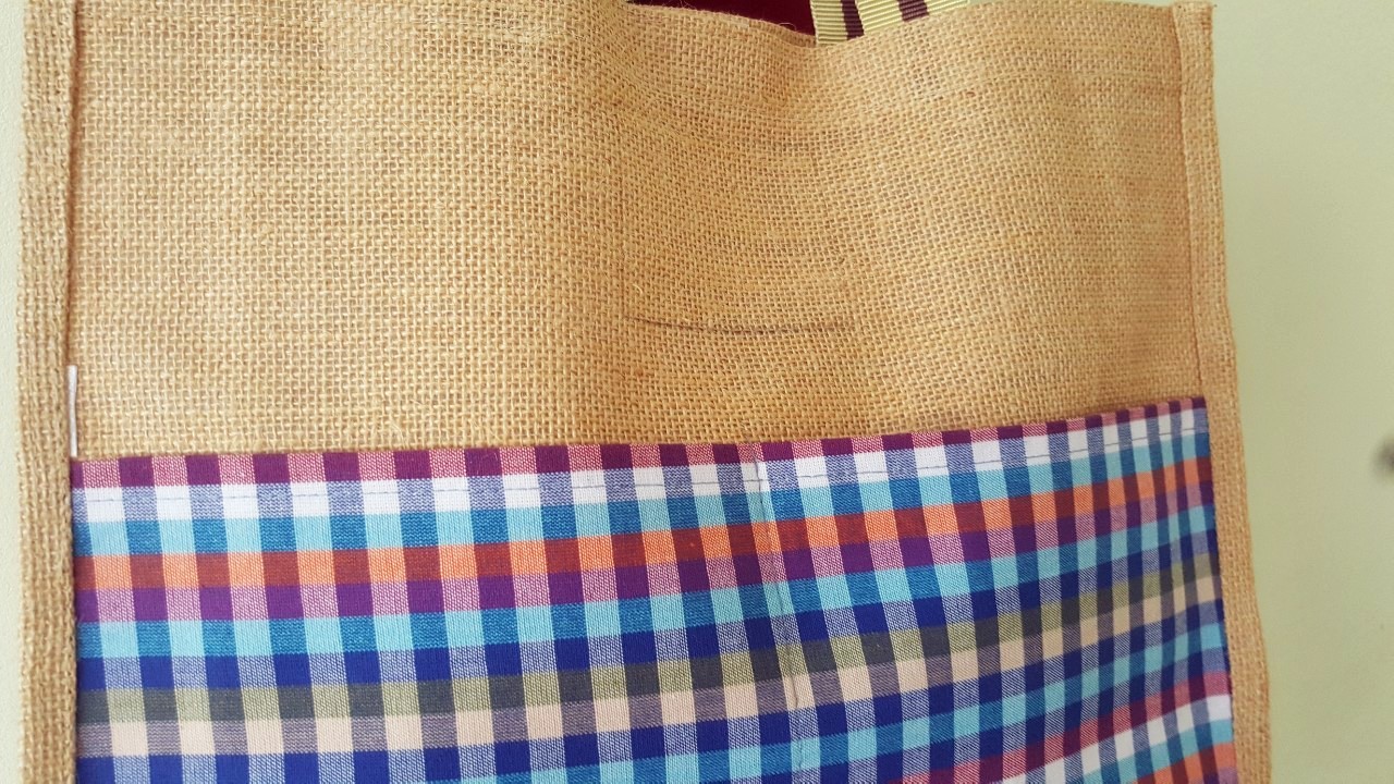 SIVAREE กระเป๋ารักษ์โลกผลิตโดยคนพิการ น้ำตาล กว้าง14นิ้วยาว12นิ้ว