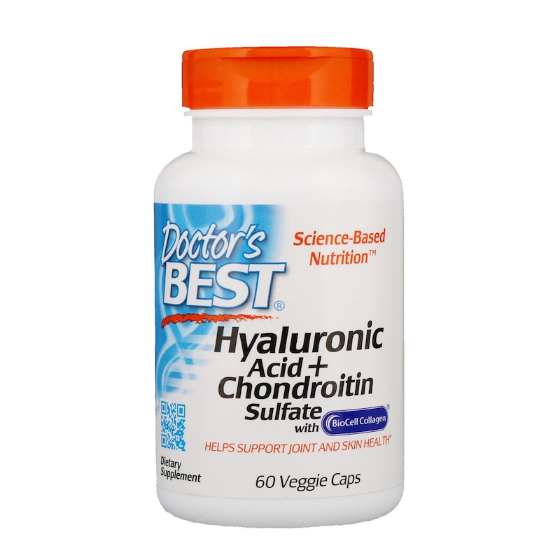 **พร้อมส่ง**Doctor's Best,Best Hyaluronic Acid,with Chondroitin Sulfate,60 Capsules (แบบแคปซูล) ช่วยกักเก็บความชุ่มชื่นให้กับผิว ให้ผิวเนียนนุ่มชุ่มชื่นและช่วยบำรุงข้อต่อต่าง ๆในร่างกาย
