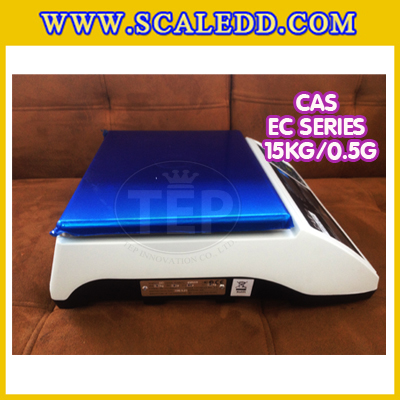 เครื่องชั่งนับจำนวนตั้งโต๊ะ15kg เครื่องชั่งน้ำหนัก15kg เครื่องชั่ง15kg กิโล ตาชั่งนับชิ้นงาน15kg เครื่องชั่งดิจิตอล15kg. ความละเอียด0.5g ยี่ห้อ CAS รุ่น EC (เครื่องชั่งผ่านตรวจรับรอง)