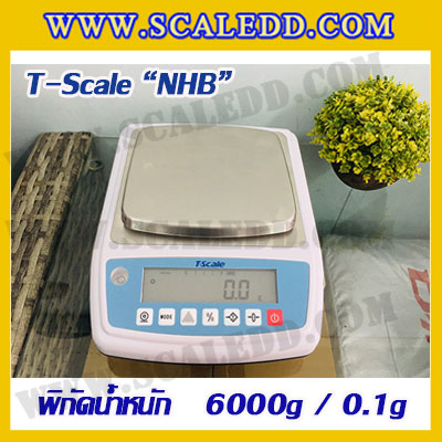เครื่องชั่งทศนิยม 1 ตำแหน่ง พิกัด 6000g x 0.1g ยี่ห้อ T-scale รุ่น NHB เครื่องชั่งน้ำหนัก6000กรัม เครื่องชั่งละเอียดสูง6000g เครื่องชั่งน้ำหนัก6000g ตาชั่ง6000g เครื่องชั่ง6000g ค่าละเอียด 0.1g