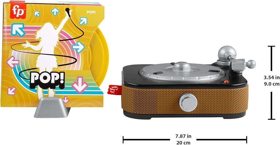 เครื่องเล่นแผ่นเสียงดนตรี Fisher-Price® Deluxe Rockin’ Record Player