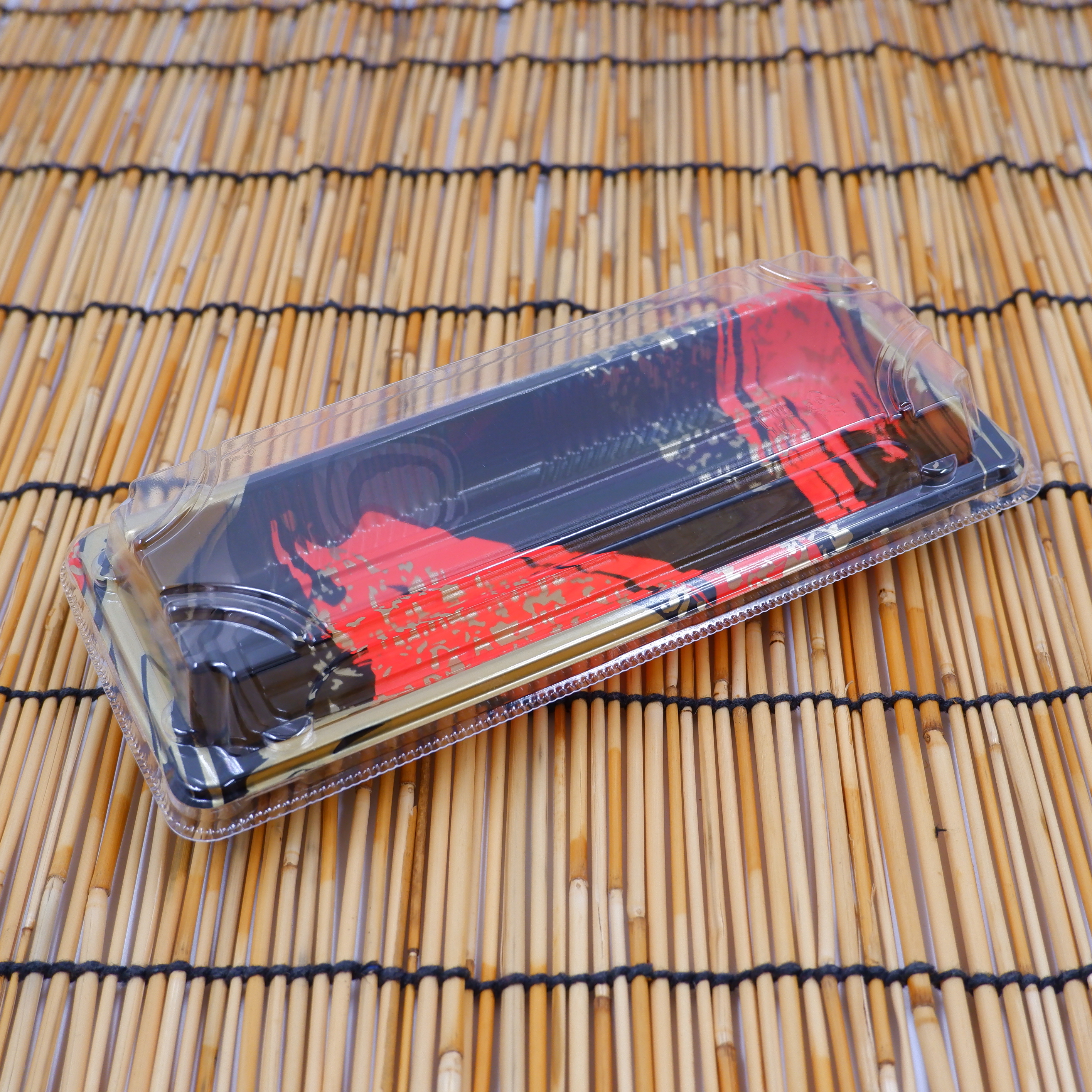 ถาดใส่ซูชิ กล่องใส่ซูชิ SM-1102 Red-Gold (50 pcs.)