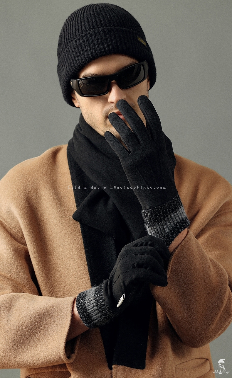 ถุงมือชายนิ้วสอดรุ่นหนา มี 3 สี